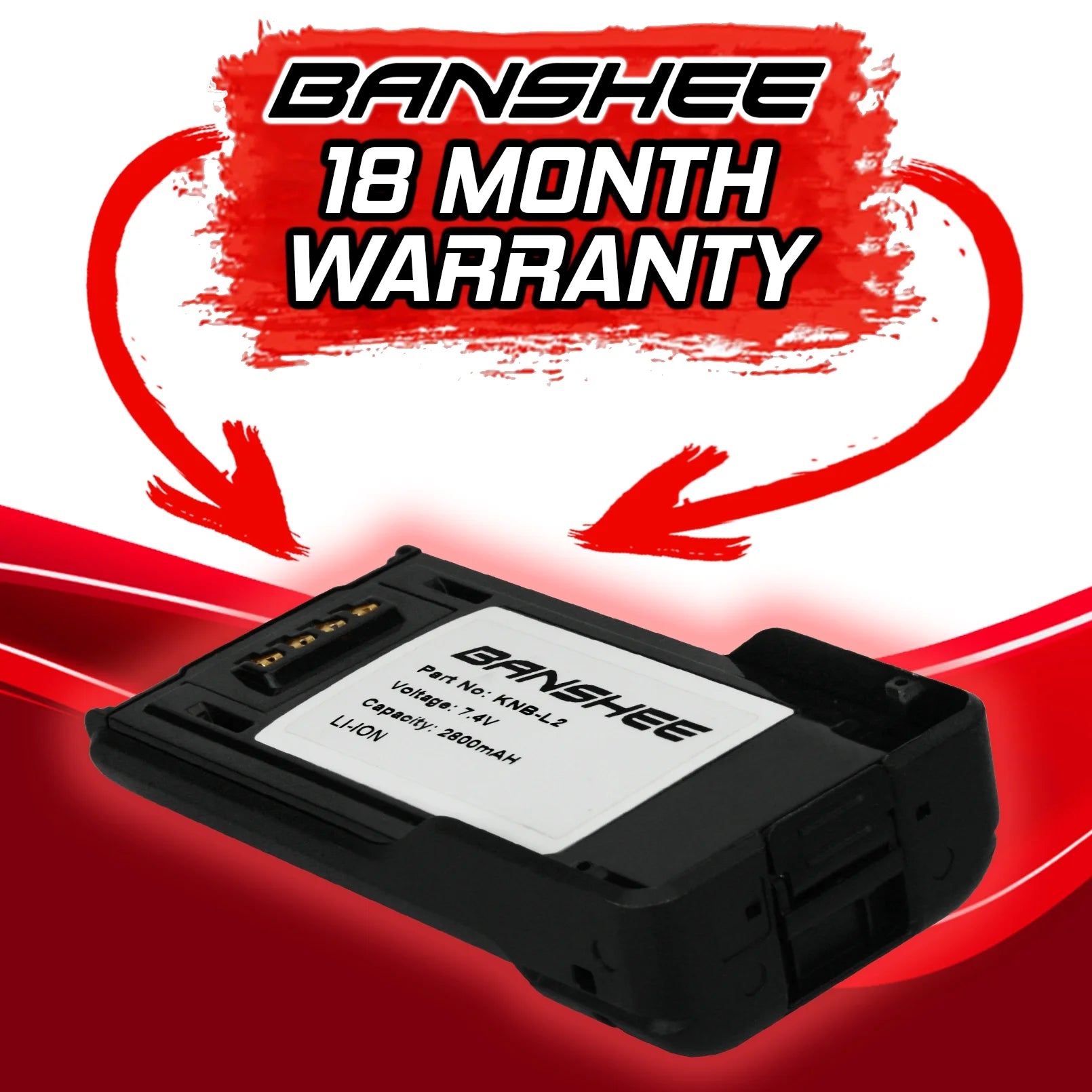 Replacement Battery for Kenwood Two-Way Radio Q25884