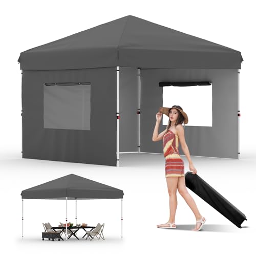 Pop Up Canopy Tent with Roller Bag, Adjustable Height U660