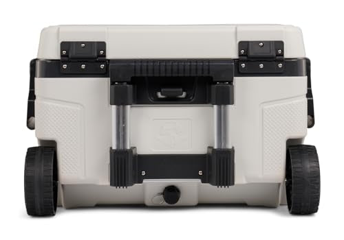 52Qt Wheeled Cooler, Insulated Hard Shell Ice Chest C327