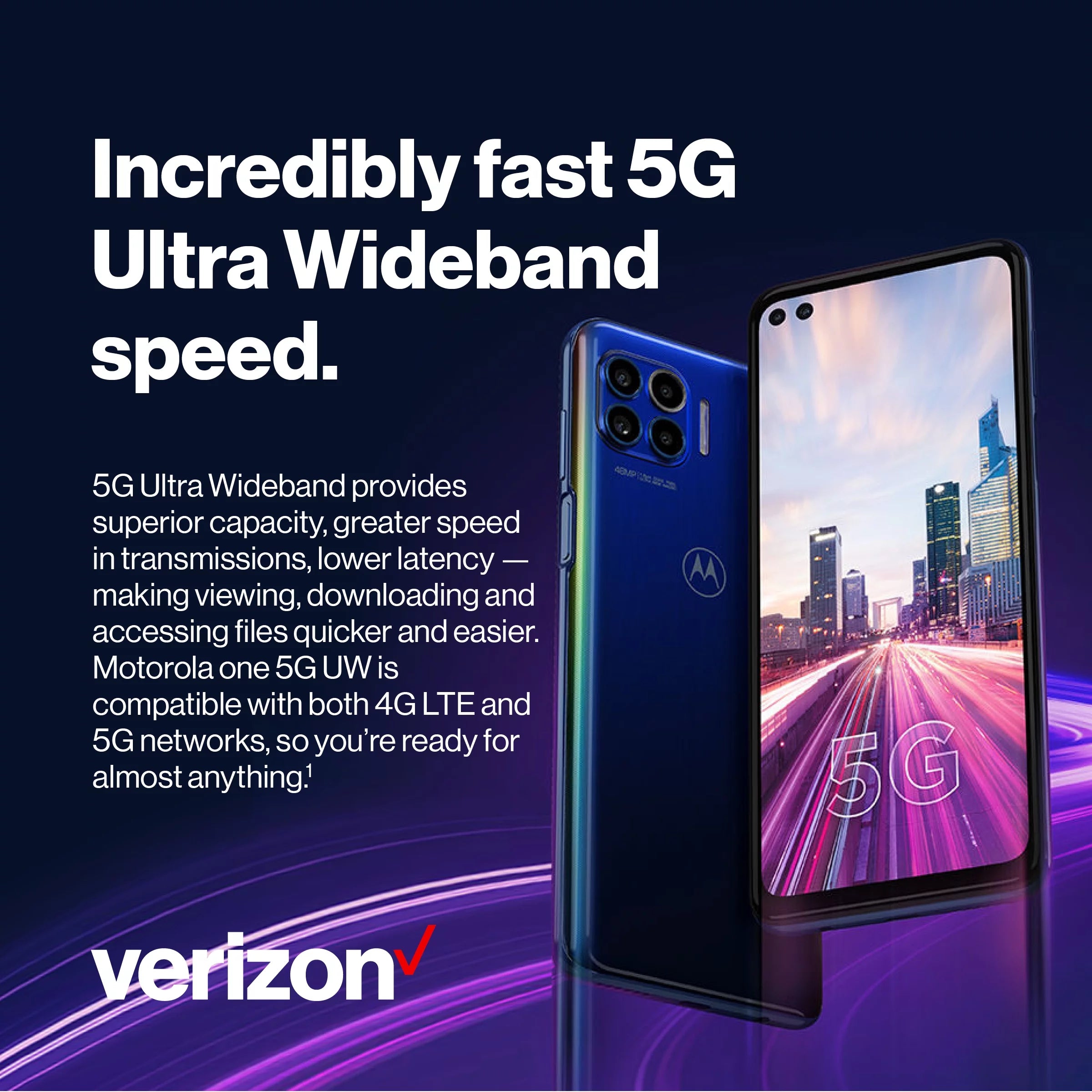 Motorola One Ace 5G 64GB Gray Prepaid Smartphone V373212