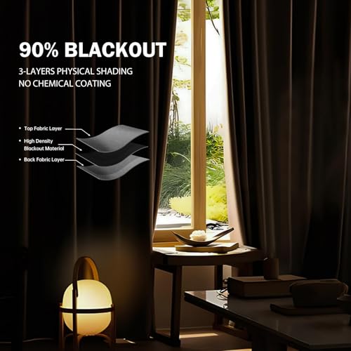 Room Divider Curtain Track Set, Blackout Panel, 8.3ft Wide A844312