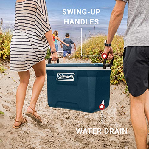 Insulated Portable Hard Cooler, Leak-Resistant, Keeps Ice up to 5 Days N135