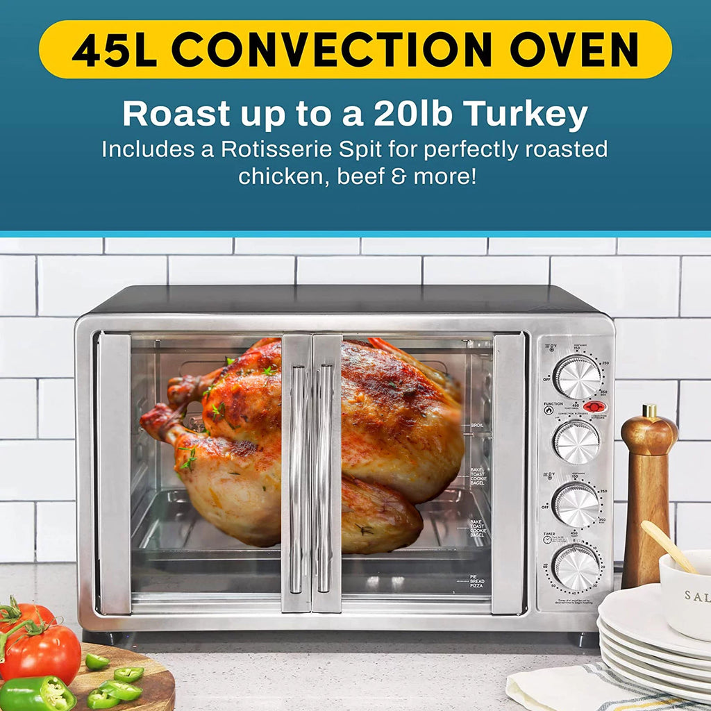 Countertop Convection Oven with 4 Control Knobs, Stainless Steel O144