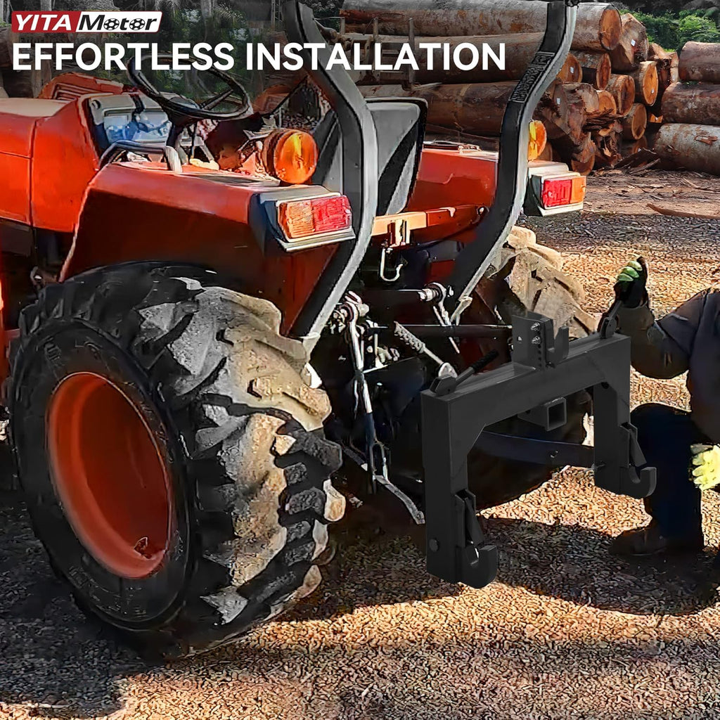 3 Point Quick Hitch, 3000 lbs with 2" Receiver for Category 1 & 2 Tractors G308205
