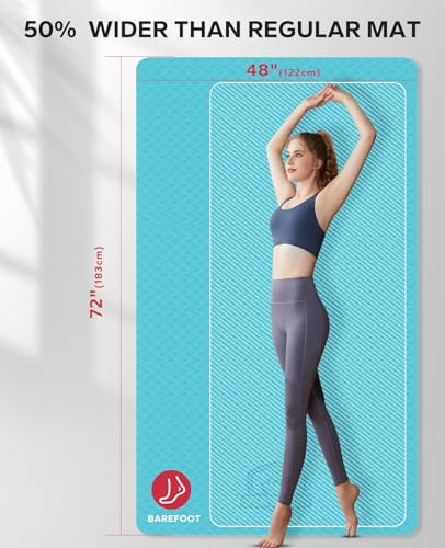 Extra Large Yoga Mat Non-Slip for Home Workouts B4152