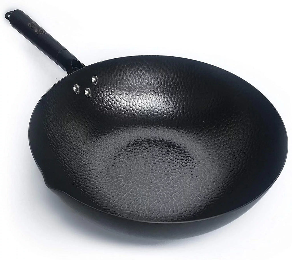 Carbon Steel Wok for Electric, Induction and Gas Stoves S33551