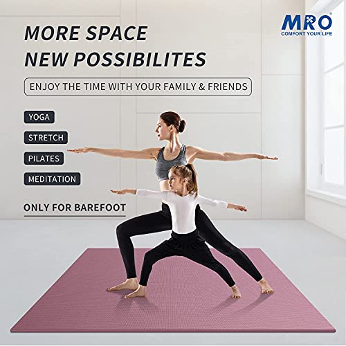 Extra Large Yoga Mat 12x6 ft, Non-Slip, Thick for Home Workout C117068
