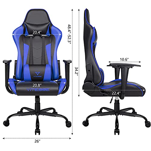 Gaming Chair High Back Ergonomic Racing Desk with Lumbar Support and Headrest C983