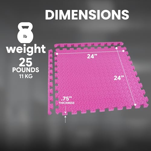 Puzzle Exercise Mat with EVA Foam Interlocking Tiles for MMA, Gymnastics and Home Gym H787
