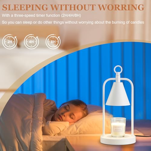 Candle Warmer Lamp with Timer, Dimmable Wax Melter for Home Decor Q251247