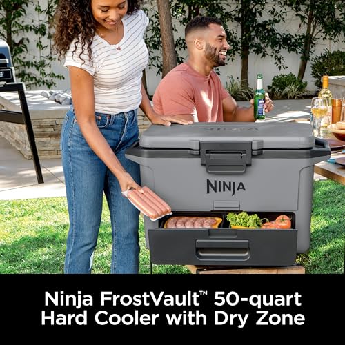 50qt Hard Cooler with Dry Storage Drawer, Slate Gray Z920