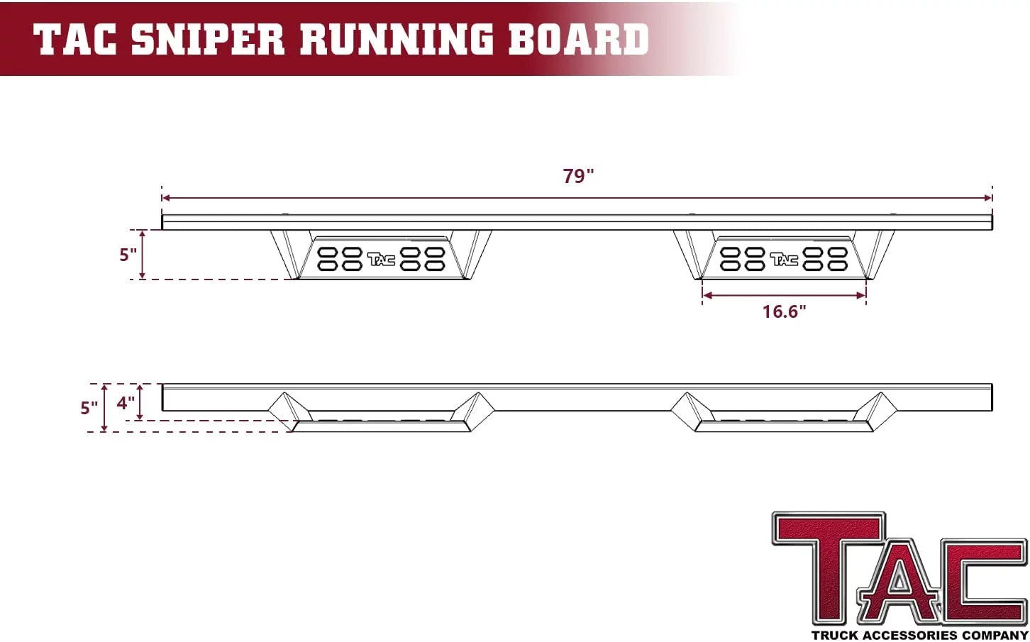 Running Boards Compatible with 2019-2023 Ford Ranger SuperCrew Cab 4" Drop Black Side Steps W24937