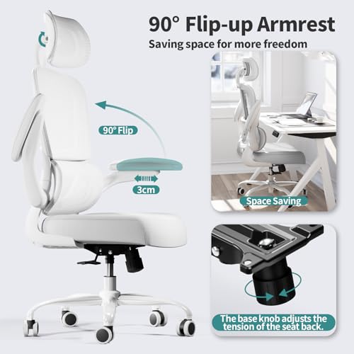 Ergonomic Mesh Office Chair with Wheels, High Back, 330 LBS Capacity A84765