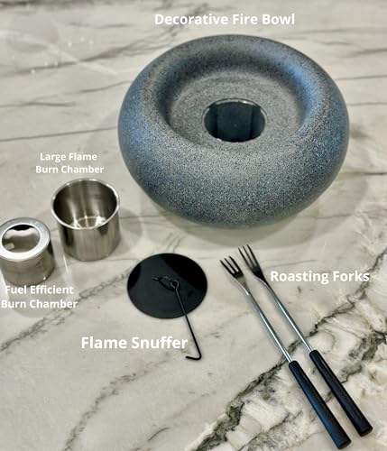 Portable Table Top Fire Pit Concrete Smokeless Mini Fire Pit Bowl X499251