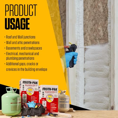 Spray Foam Insulation Kit, 30 ft Hose, Closed Cell Polyurethane I146428