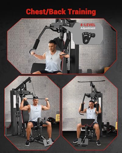 Full Body Home Gym Machine with 150LBS Weight Stack V448592