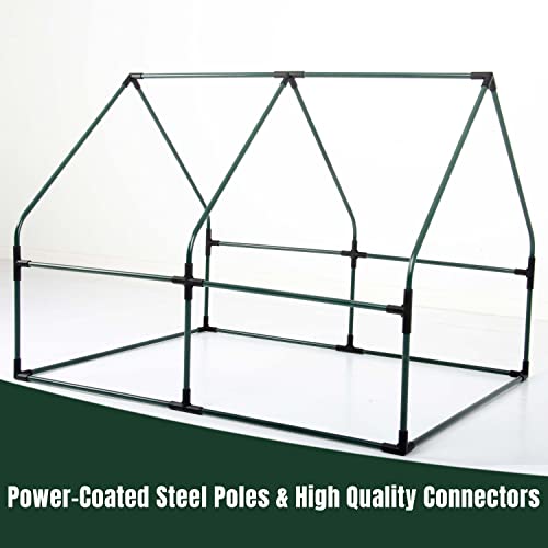 Portable Greenhouse for Garden Bed with PVC Cover R560397