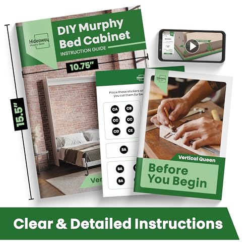 Queen Vertical Murphy Bed Hardware Kit with Bonus Tools B35325