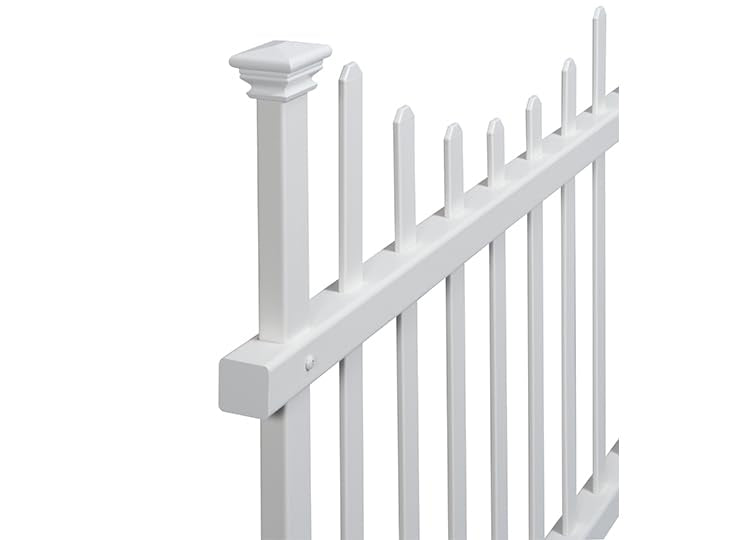 White Vinyl Picket Fence Kit 2.5 ft H x 3.5 ft W T3554