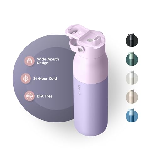 Insulated Stainless Steel Water Bottle with Silicone Handle, 34oz Z278258