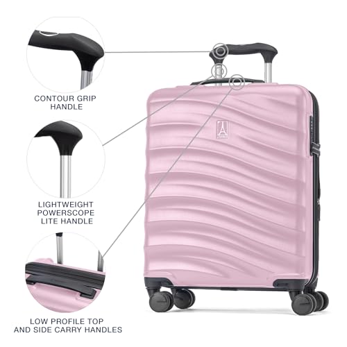 Hardside Expandable Carry-On Luggage with 8 Spinner Wheels and TSA Lock Q7052
