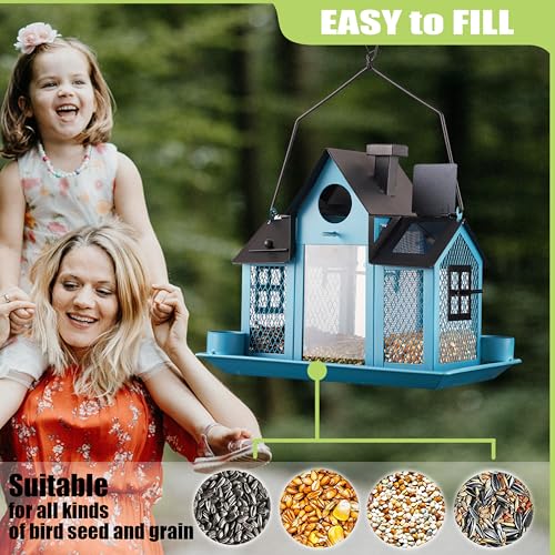 Hanging Metal Mesh Bird Feeder for Outdoors and Garden B838070