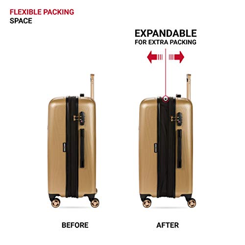 Expandable Hardside Luggage with Spinner Wheels and TSA Lock, Carry-On 19-Inch X51908