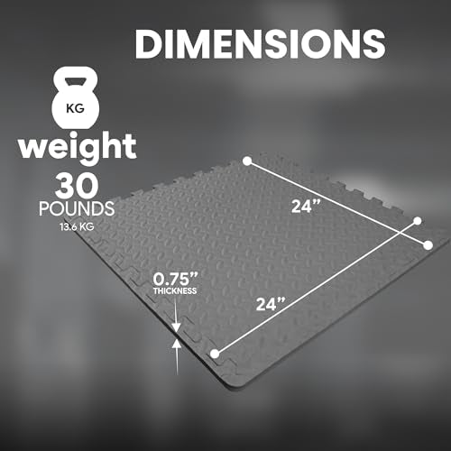 Puzzle Exercise Mat with EVA Foam Interlocking Tiles for MMA, Gymnastics and Home Gym H787