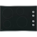GE JP3030SJSS 30 inch Stainless 4 Burner Electric Cooktop