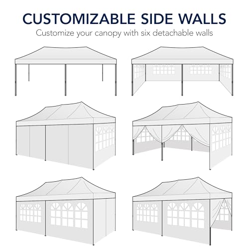 10x20 Party Tent, Waterproof Outdoor Canopy with Sidewalls S901683