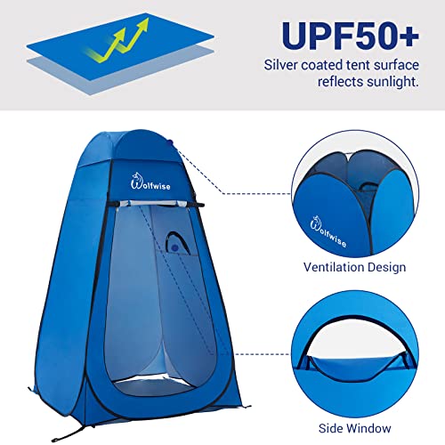 Pop Up Privacy Shower Tent Portable Outdoor Camping Shelter Y93314