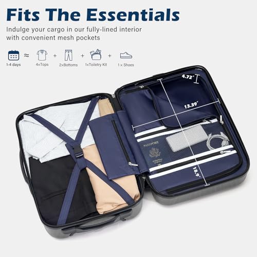 PC+ABS Spinner Suitcase with TSA Lock, 20/24/28 Inch Carry-On E252731