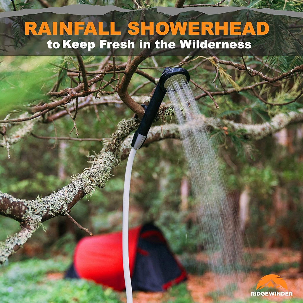 Portable Camping Shower with Rechargeable Battery and Sprayer M75136