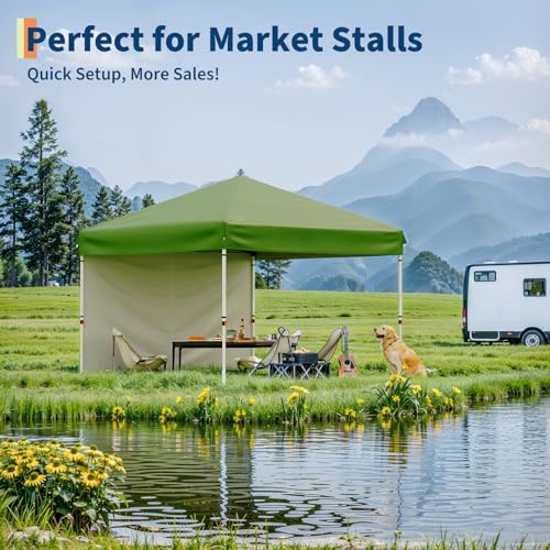 Pop Up Canopy Tent with Roller Bag, Adjustable Height U660