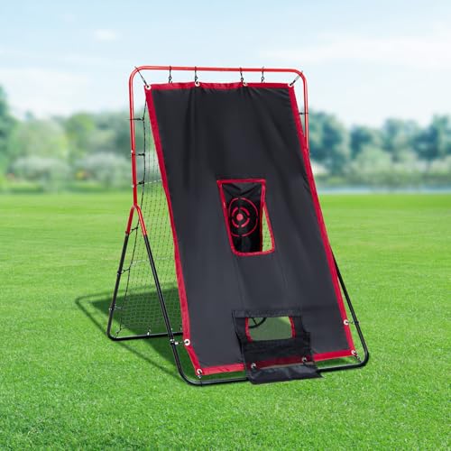 Baseball and Softball Rebounder Net with Pitching Target U4848