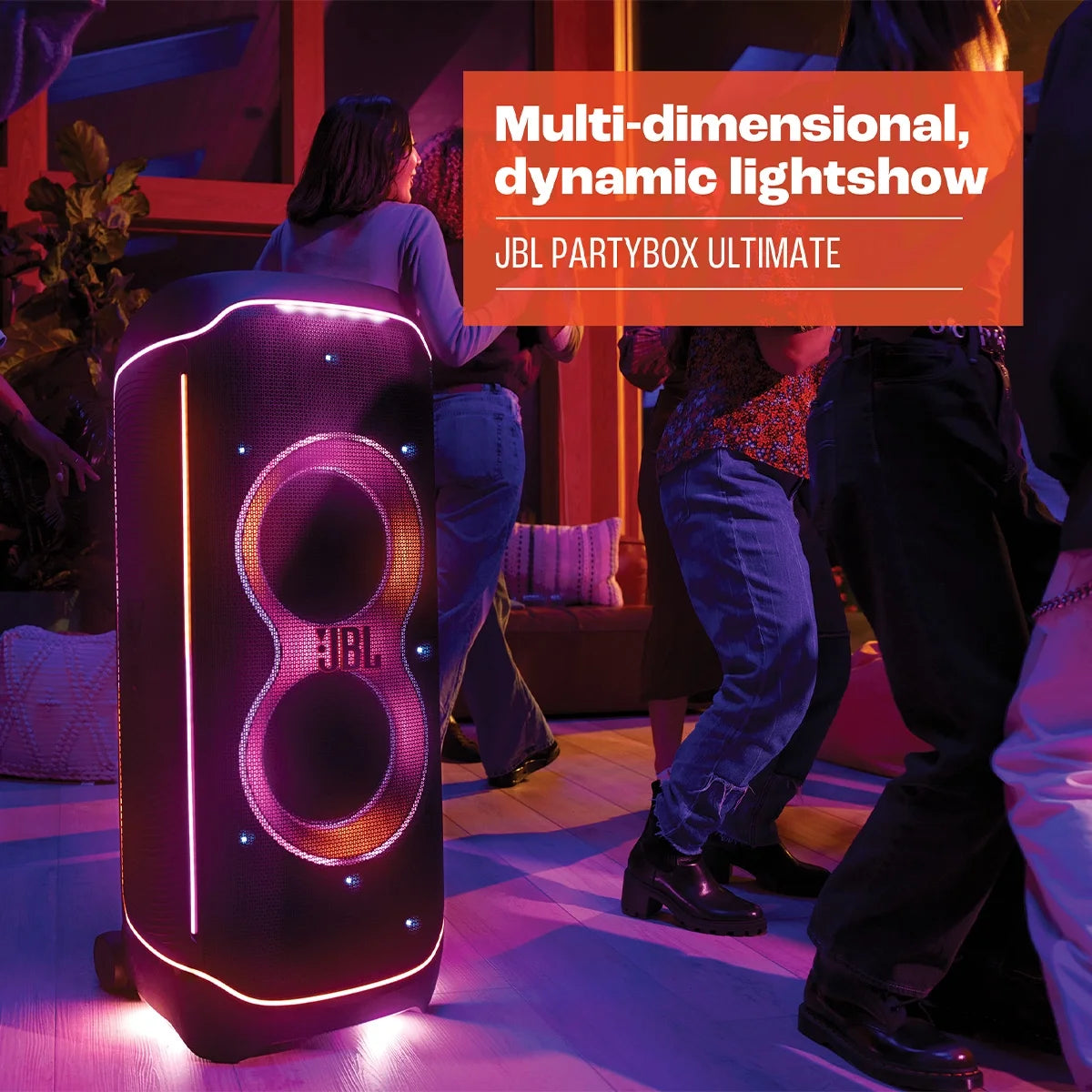 Waterproof Wi-Fi Party Speaker with Dolby Atmos and Lighting Effects O718305