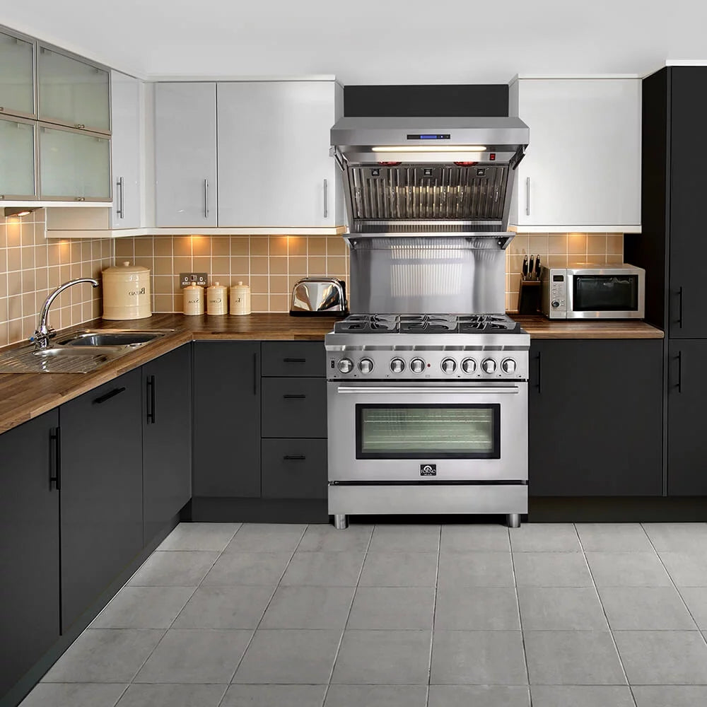 36 inch Dual Fuel Stainless Steel Range N22902