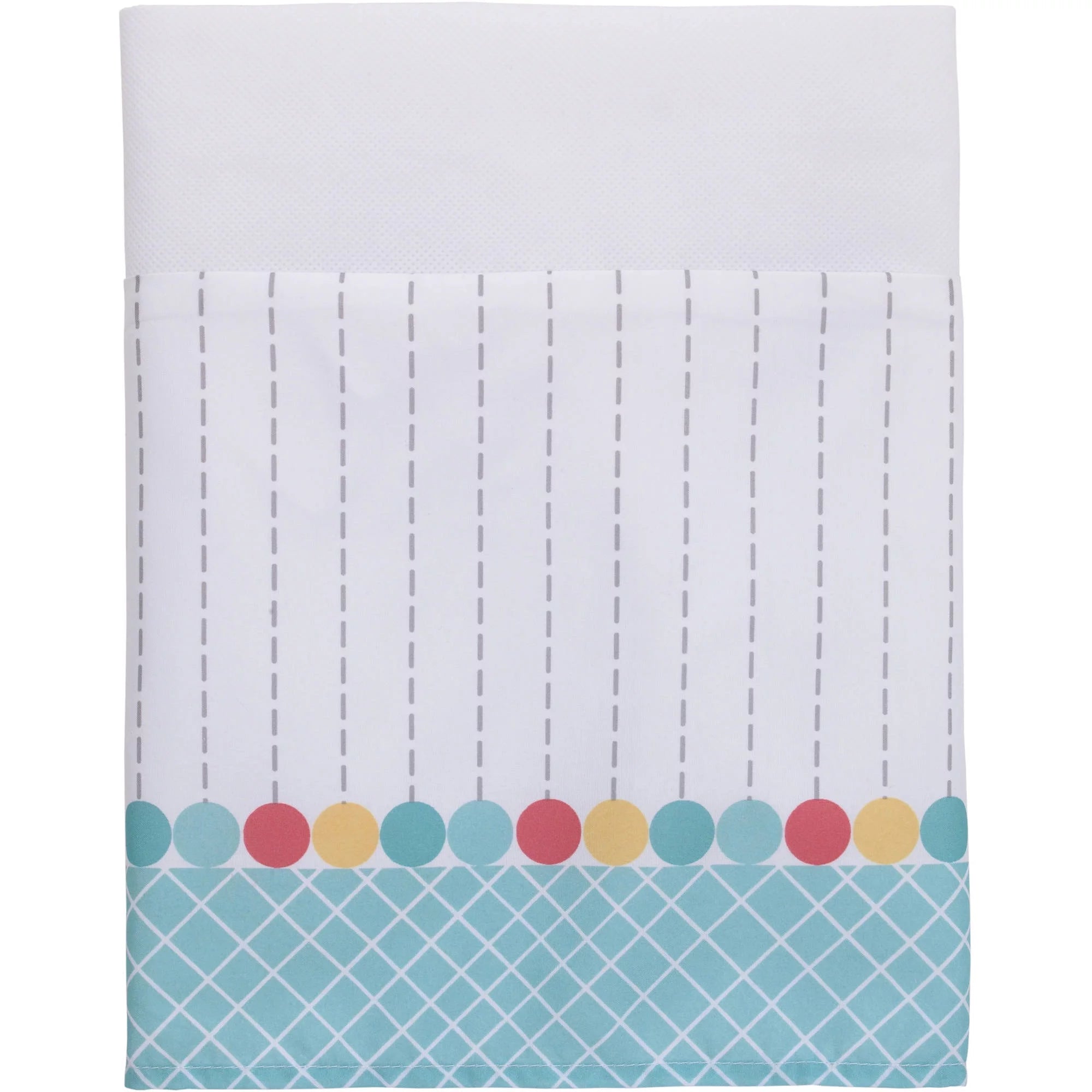 4-Piece Crib Bedding Set, Gray Red Blue N48905