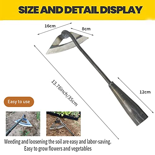 Hollow Hoe, All-Steel Garden Weeding Tool Q62616