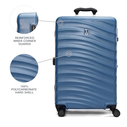 Hardside Expandable Carry-On Luggage with 8 Spinner Wheels and TSA Lock Q7052