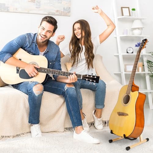 Wood Guitar Stand Foldable for Acoustic Electric Bass V5101