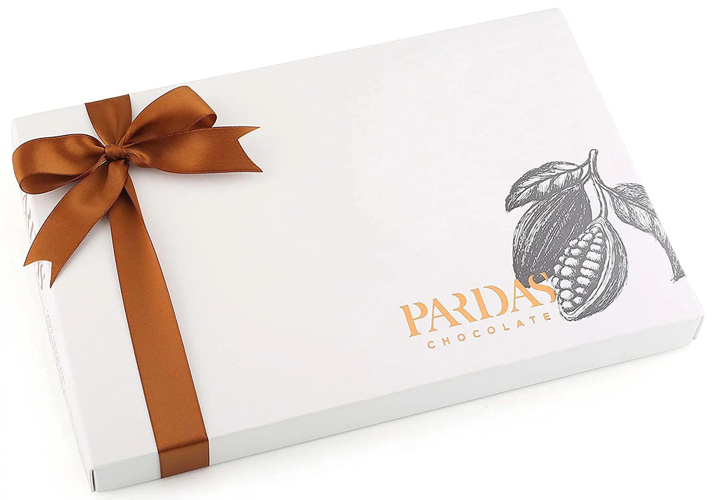 Gourmet Chocolate Gift Box - Handmade Truffles, Dairy Free, 32 Assorted Dark Chocolates J436353
