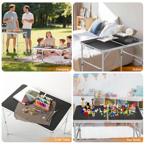 3ft Aluminum Folding Camping Table with Carrying Handle O3096