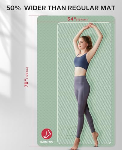 Extra Large Yoga Mat Non-Slip for Home Workouts B4152