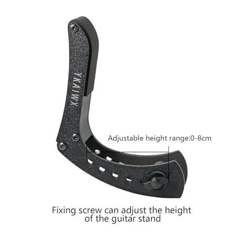 Adjustable Electric Guitar Footrest, Ergonomic Black Rest M310516