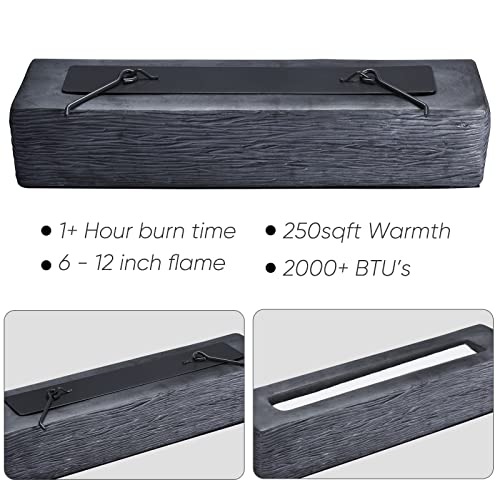 Large Rectangle Tabletop Fire Pit - Portable Bioethanol Fireplace for Indoor & Garden O466