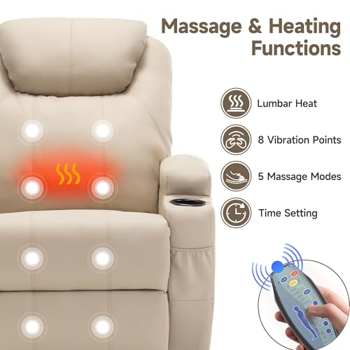 Rocking Recliner Chair with Massage and Heat for Adults H49678