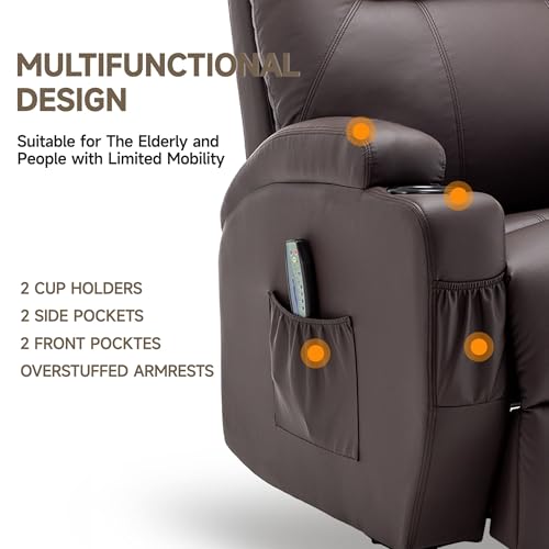 Rocking Recliner Chair with Massage and Heat for Adults H49678