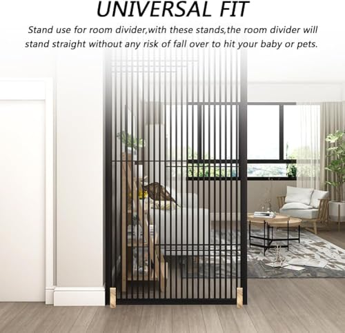 Folding Room Divider Stand with Screws for Home Office O765472
