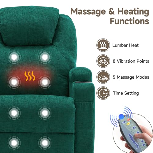 Rocking Recliner Chair with Massage and Heat for Adults H49678